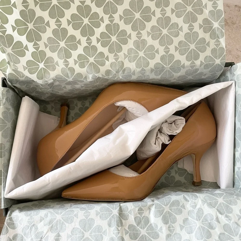 Kate Spade Sonia patent leather pump heels 7